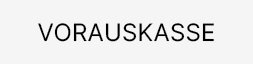 Vorkasse